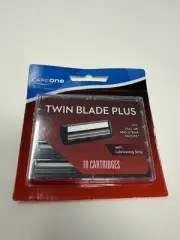 Care One Values Twin Blade Plus 10 Cartridges Fits Trac II & Atra