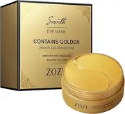 60Pcs YSHIGUING Gel Crystal Collagen Eye Pads, Hydrating Under Eye Patches for Dark Circles, Puffy Eyes & Fine Lines, Gel Eye Mask for Moisturizing & Revitalizing (Golden)