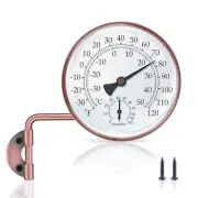 4 Inch Outdoor Thermometer, outside Decorative Thermometer for Patio, Window, Gr
