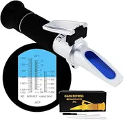 Clinical Refractometer with ATC, Tri Scale Serum Protein/Urine Specific Gravity/Refractive Index, for Veterinary Dog Cat Pet