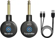 USB-C A13 Wireless Guitar Transmitter Receiver Clear Sound Low Latency Auto Pairing 30M Transmission Audio Transceiver
