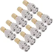 Hyuduo 10PCS SMA Male to BNC Male Adapter, Replacement RF Coaxial Cable Conversion Connector for RF Applications Antennas