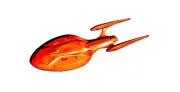 Star trek -Enterpise F - 8 Inches(Orange)