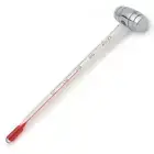 Wine Thermometer with Stainless Steel Barrel Shape Handle - Fahrenheit & Celsius