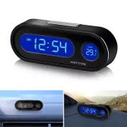 Car Mini Electronic Digital Clock Watch with Thermometer Backlight Display