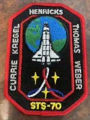 NASA Space Shuttle Atlantis Mission STS-70 Embroidered Crew Patch ***