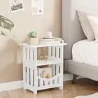 Modern Small Bedside Table Mini Nightstand Furniture Bedside Cabinet Home