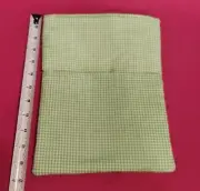 Book Sleeve. Tablet Protective Cover. Accessories Bag. Green White Checkered