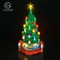 在飛比找ETMall東森購物網優惠-KY可勻燈飾適用圣誕玩具禮物樂高40338圣誕樹拼插積木LE