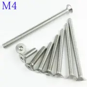 M4 4mm M4 x 0.7 DIN7991 Stainless Steel FLAT HEAD Socket Screws Bolt Countersunk