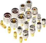 Onelinkmore RF Coaxial FPV Connector Kit - SMA Adapter Set with SMA, UHF, Bag