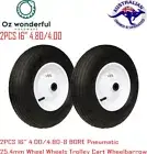 2PCS 16" 4.00/4.80-8 BORE Pneumatic 25.4mm Wheel Wheels Trolley Cart Wheelbarrow