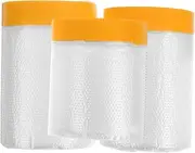 NULYLU 3 Rolls Dust Protective Film Auto Body Protection Pre Taped Masking Film Protect Covers Painting Automotive Vehicle Tap Peel Adhesive Waterproof Protector Pretaped or Transparent