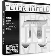 Thomastik-Infeld PI100 Peter Infeld Violin Strings 4/4 Full Set with Platinum E - Synthetic Core 4/4 Violin Strings Including Platinum Plated E, Aluminum Wound A, Silver Wound D and G - Made in Vienna