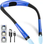 LED Neck Book Reading Light Rechargeable 3 Colors 6 Brightness Levels Assorted