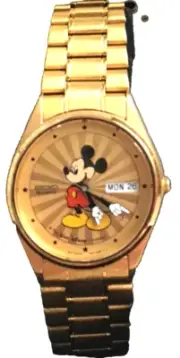 Starburst Seiko mens Mickey Mouse Watch! Brand-New!