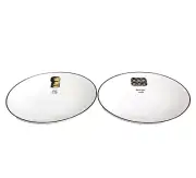 Kate Spade by Lenox Concord Square Cause A Stir Tidbit Plate Set of 2 NO BOX