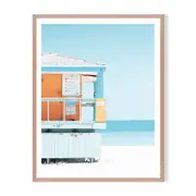 Save Me Framed Printed Wall Art - Timber
