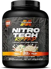 MuscleTech Nitro Tech Ripped Vanilla Cream Flavoured Protein Powder 1.81 kg