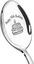 Happy 40th Birthday Gifts for Men Women 40 Yr Old Birthday Gifts for Wife Husband 40th Birthday Spoon for Women Men 1984 Birthday Gifts for Mom Dad 40th Birthday Present for Aunt Uncle Bday Gift Spoon