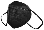 50 Pieces - Black FFP2 NR disposable respirator mask with five layers