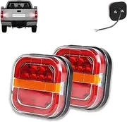 Binonus Trailer Lights, Binonus Wireless Trailer Lights, Wireless Trailerlights Magnetic, Car Led Brake Tail Lighting Kit, Ip67 Waterproof Wireles Trailerlights (1 set-wired)