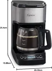 5-Cup Mini Drip Coffee Maker, Black and Stainless Steel | FREE SHIPING |