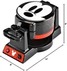 Disney Mickey Mouse Double Flip Waffle Maker Makes 6 Waffles (MIC-62)