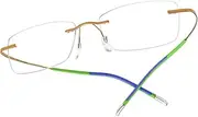 FONEX Titanium Glasses Frame,Rimless Frameless Optical Eyewear Eyeglasses for Men and Women
