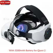For Meta Oculus Quest 2 VR with 5300mAh Battery Elite Head Strap Band Adjustable