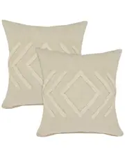 LR Home Set of 2 Oslo Diamond Throw Pillows