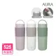 【AURA 艾樂】隨行提手真陶瓷保溫杯525ML(保溫瓶)