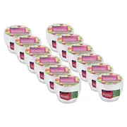 96pc Topchef 300ml Round BPA Free Reusable Food Storage Container Box Clear