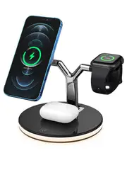 Magnetic 3 In 1 Fast Wireless Charger With Lamp