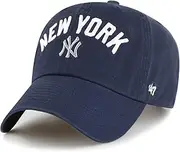 '47 New York Yankees MLB Script Clean Up Navy Adjustable Cap - One Size, New York Yankees #36795, One Size