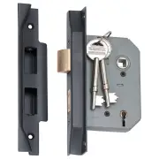 Rebated 5 Lever Mortice Lock, 57mm Backset