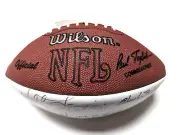 Autographed Official Wilson Football Multiple Signatures ALL HOF's TAKE A LOOK!