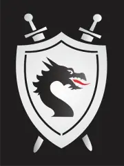 Dragon 10" Shield Swords STENCIL Template Medieval Viking Castle Knight DIY Sign