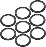 DOITOOL 8pcs Self-Adhesive Black Tape for Whiteboard Gridding Graphic Tape for Art Projects Easy to Cut and Remove for Marking Lines Various