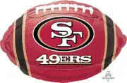 Anagram 18" Large Shape San Francisco 49ers Team Colors Football Balloon