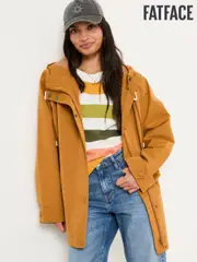 FatFace Tan Brown Waterproof Coat (E84465) | $228
