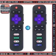2-Pack Roku TV Remote Controls – Compatible with TCL, Hisense, Onn, Sharp, More
