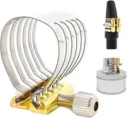 OriGlam Alto Sax Saxophone Mouthpiece Ligature, Alto Saxophone Mouthpiece Sax Ligature Fastener for Professionals Beginners for Sax Mouthpiece Instrument