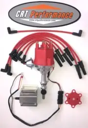 small cap FORD INLINE 6 170 200 250 RED HEI Distributor + 60K Coil + WIRES - USA