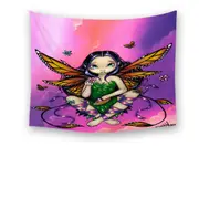Monarch Butterfly Fairy at Sunset Tapestry
