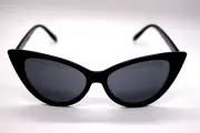 ABELLA THORNTON SUNGLASSES BLACK CATEYE GRAY LENSES