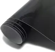 Lypumso High Gloss Black Car Vinyl Wrap Roll 1ft x 10ft,