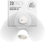 Dexcom G7 Adhesive Patches 20 Pack Clear Transparent Breathable Sweatproof Fit
