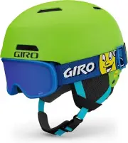 Giro Crue MIPS Kids Ski/Snowboard Helmet & Goggles Combo Matte Green Youth XS