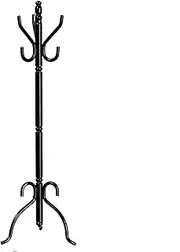 Dollhouse Black Hat & Coat Rack Stand Miniature Hall Accessory 1:12 Scale